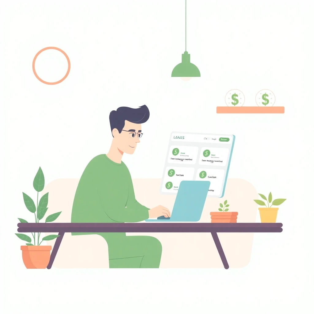 Freelancer comparing loan options