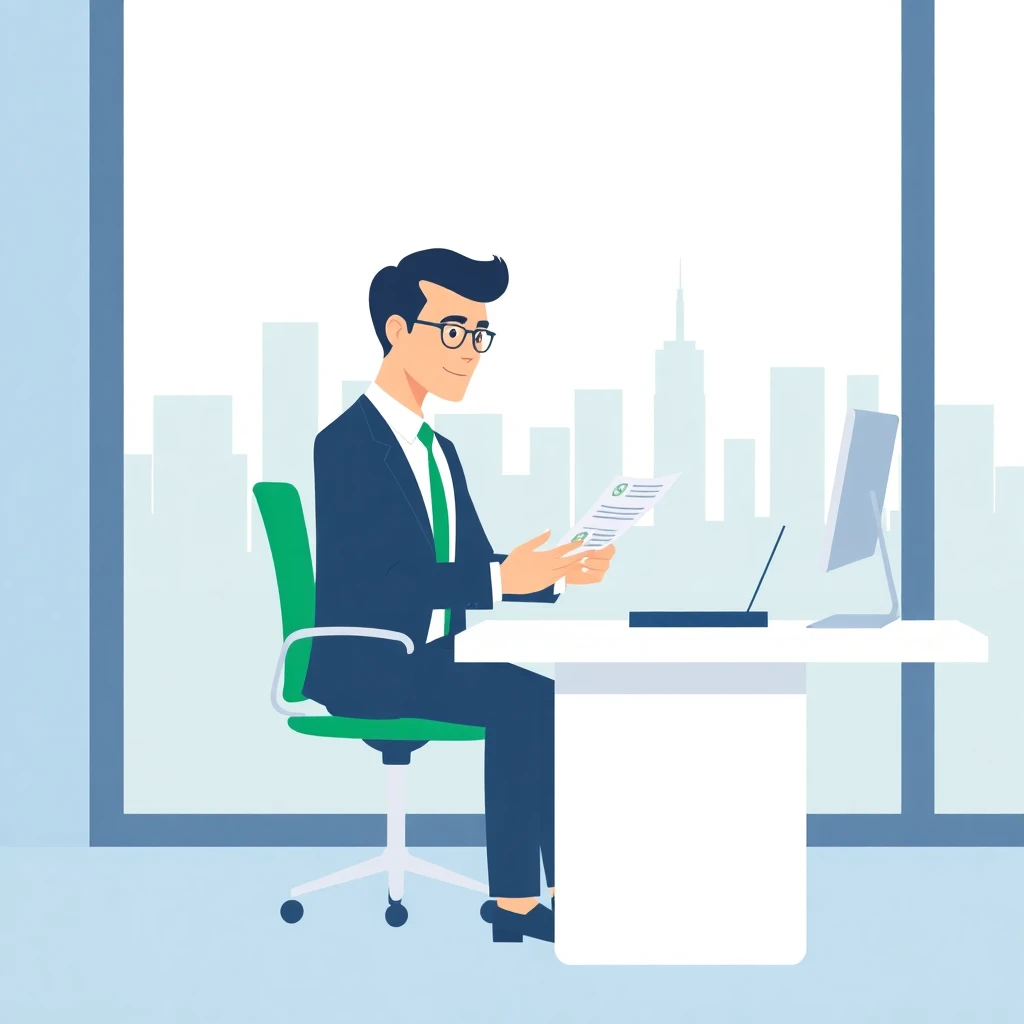 Professional reviewing loan offers