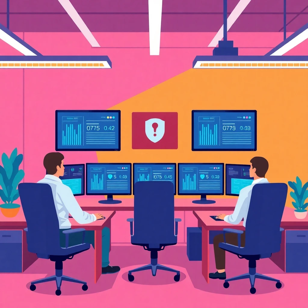 Security professional's workspace