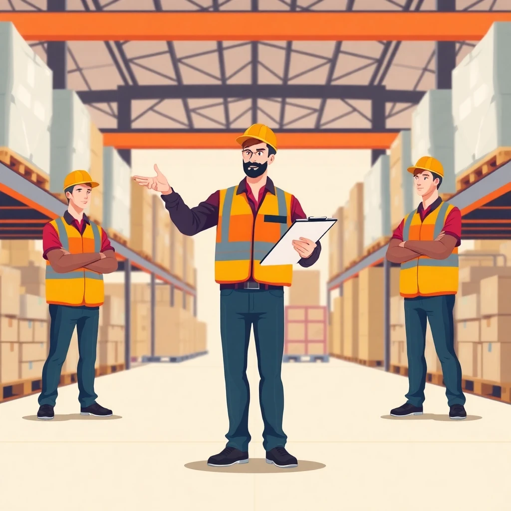 Warehouse floor supervision