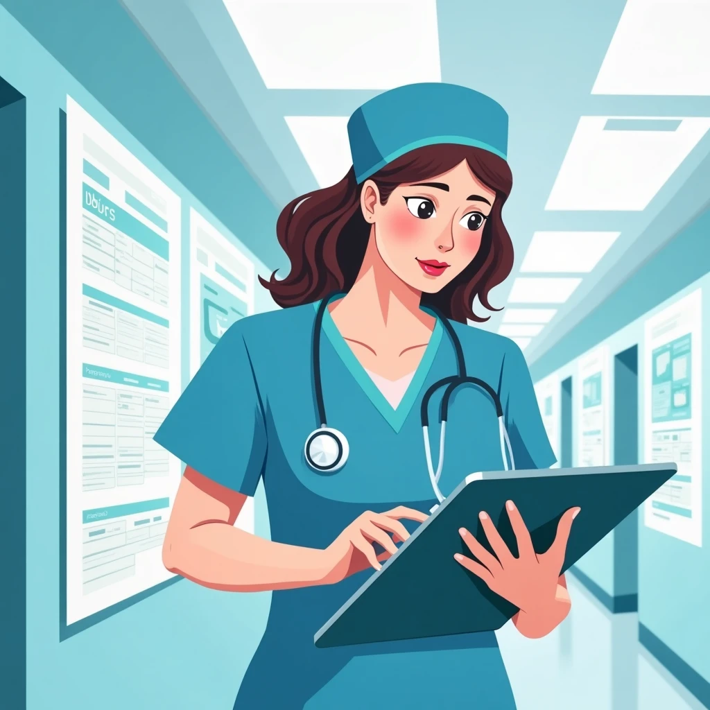 Nurse reviewing job options