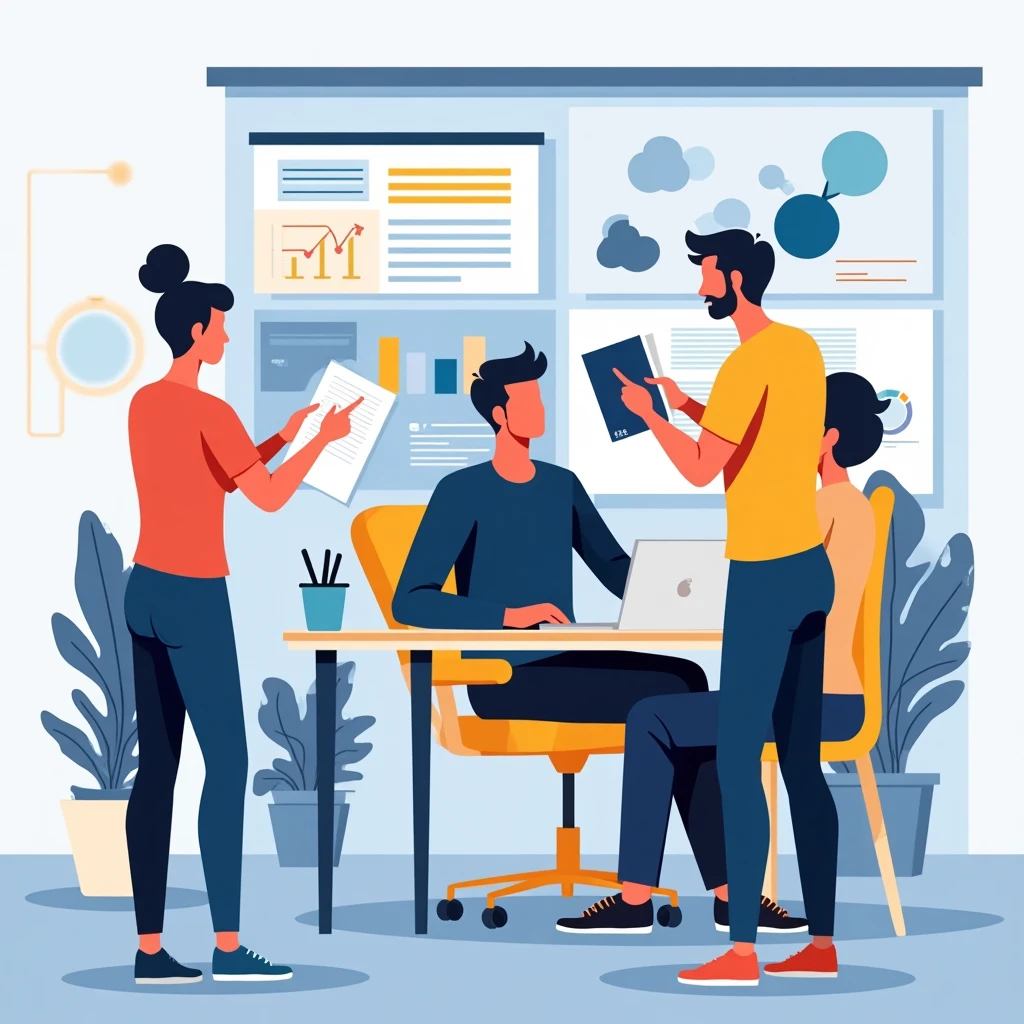 Diverse office teamwork