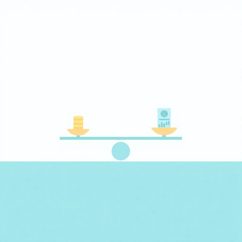 Ilustración de balanzas de equilibrio