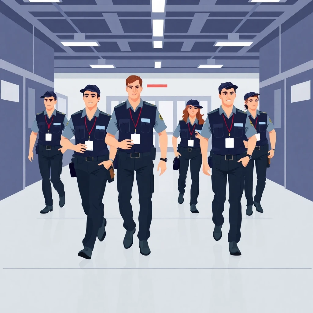 Security team in action