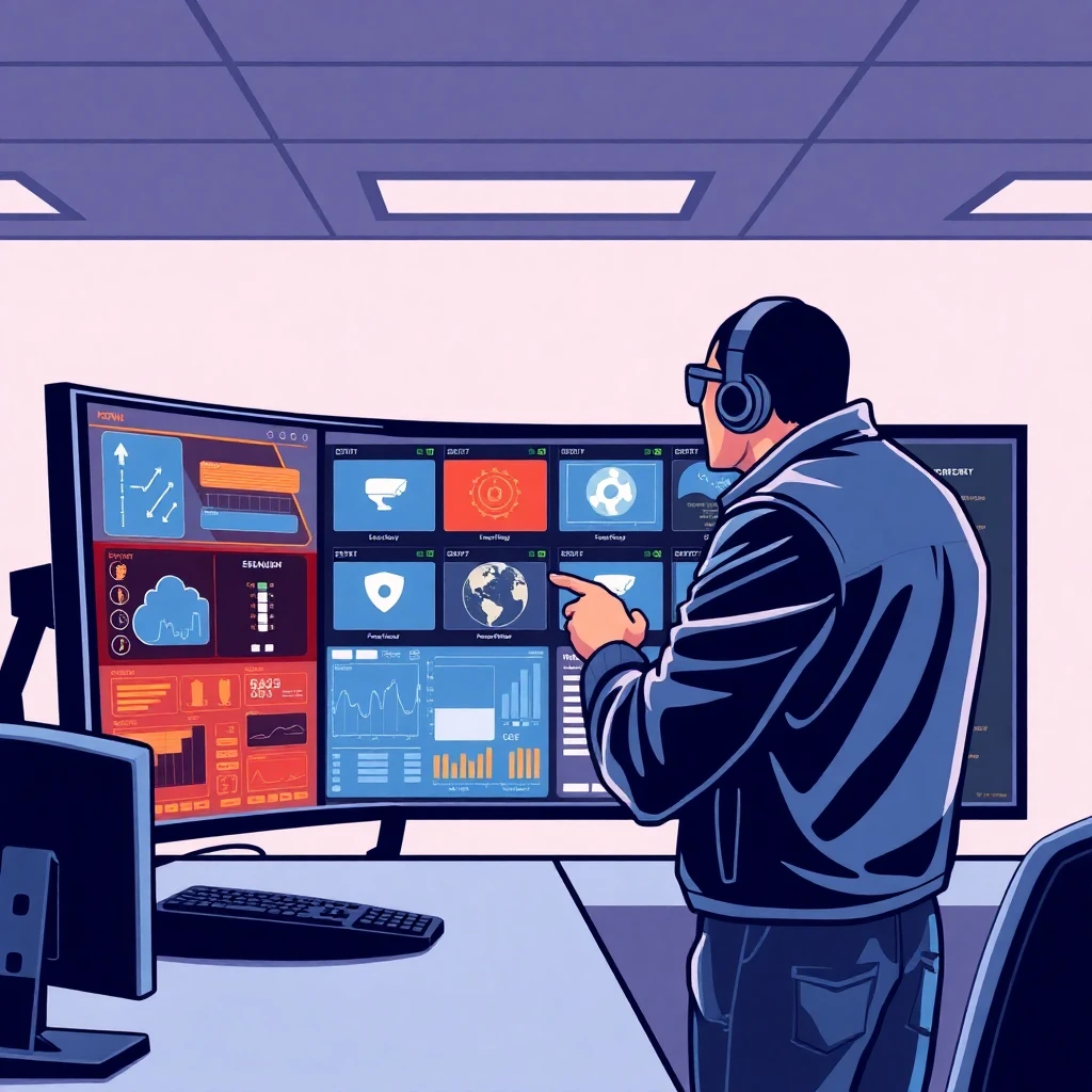 High-tech security monitoring