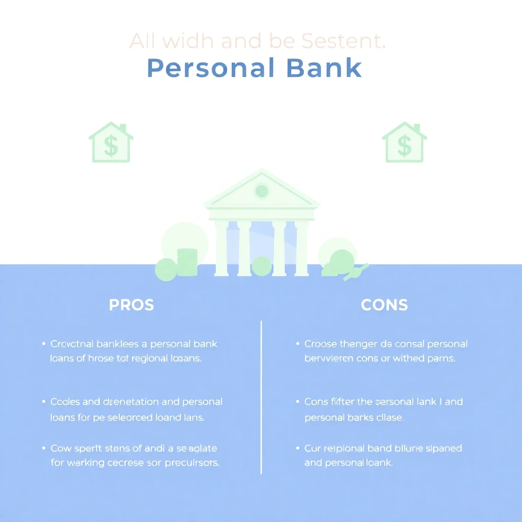 Regional bank loan pros and cons infographic