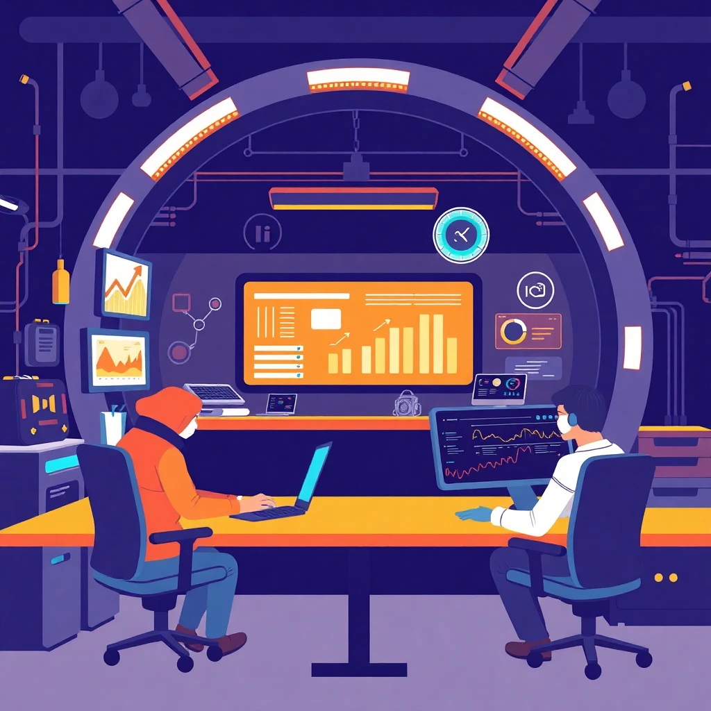 Innovative tech workspace