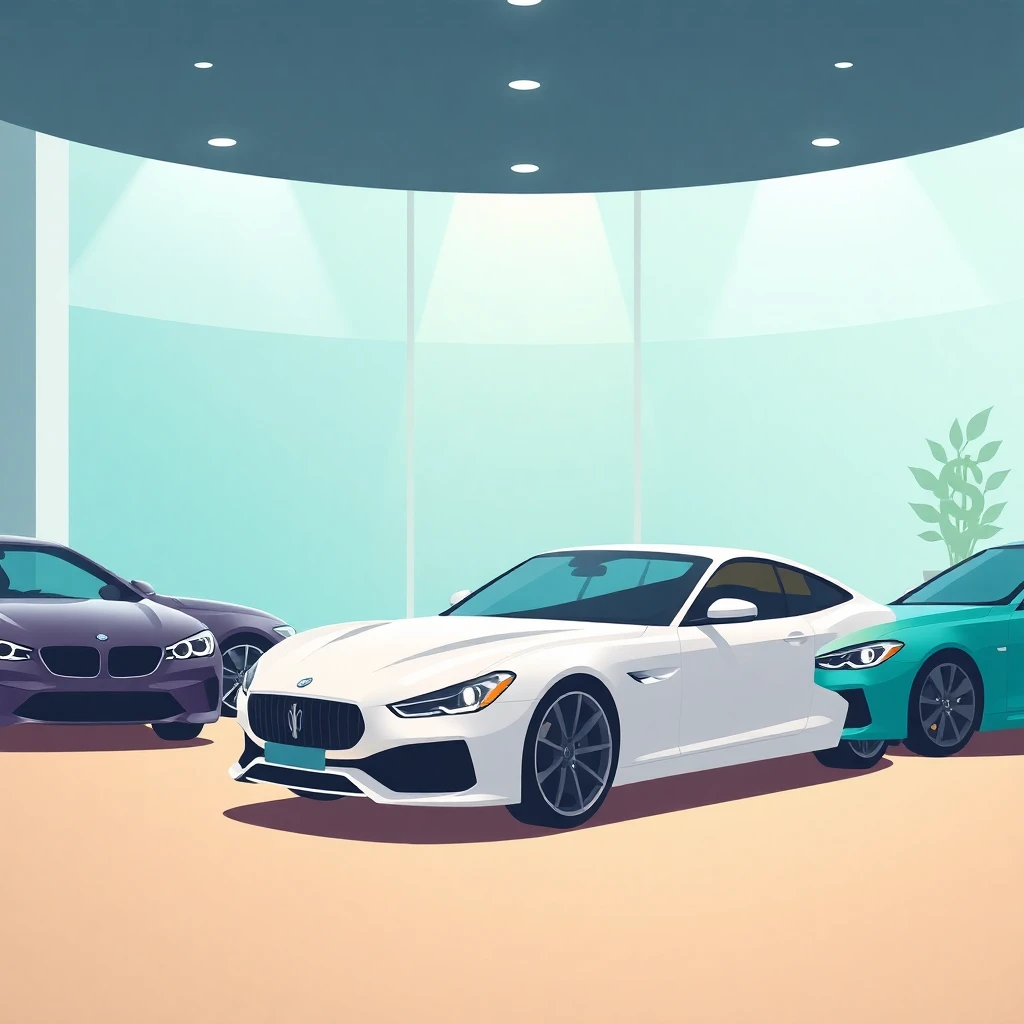 Premium car showroom