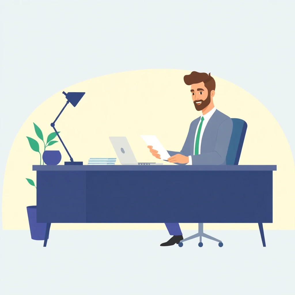 Professional reviewing loan offers