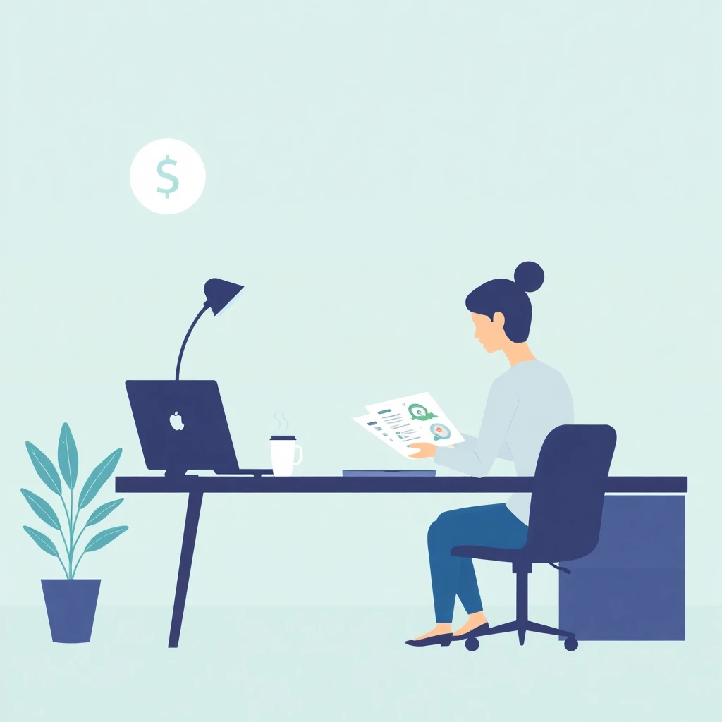 Reviewing financial documents