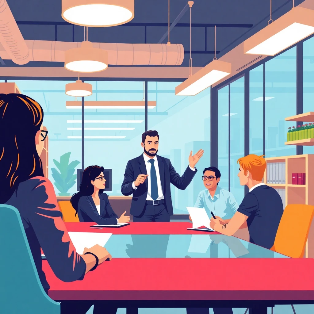 Retail management meeting