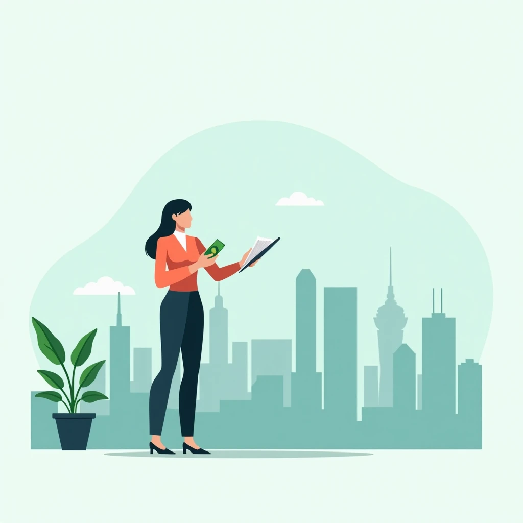 Professional evaluating loan options