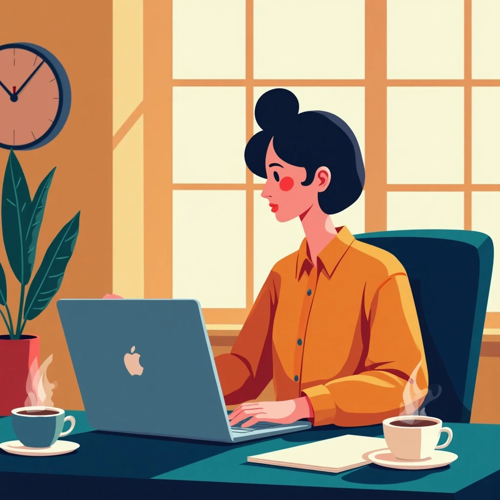 Remote work setup