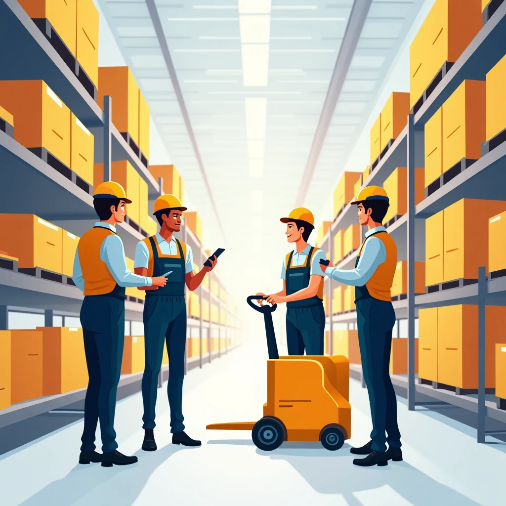 Collaborative warehouse team