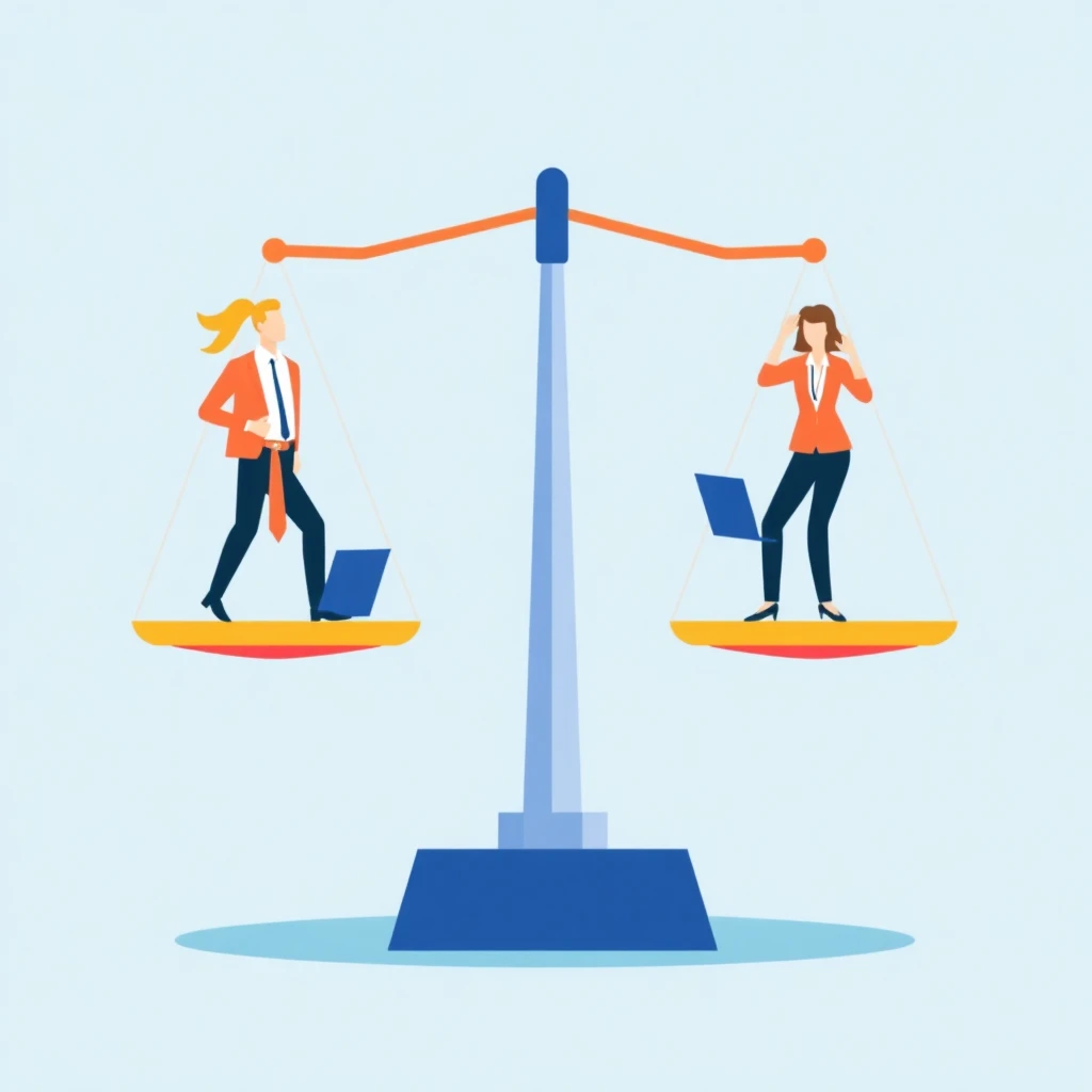 Work-life balance illustration